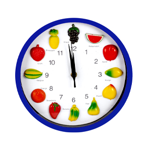 Reloj Pared Fruta 25Cm