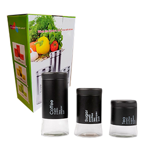 Tarro Vidrio X3Pc 10-15-20 Cm