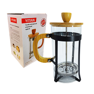 Cafetera Embolo Vidrio 600Ml