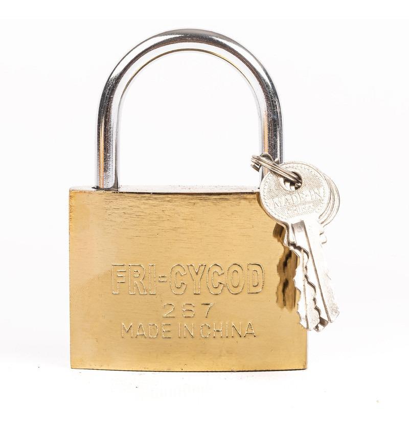 Candado 75Mm + 3 Llaves