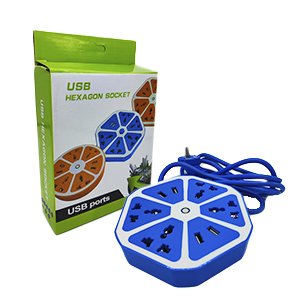 Zapatilla Eléctrica 6Tomas Usb