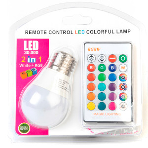 Lampara Led Con Control Rgb