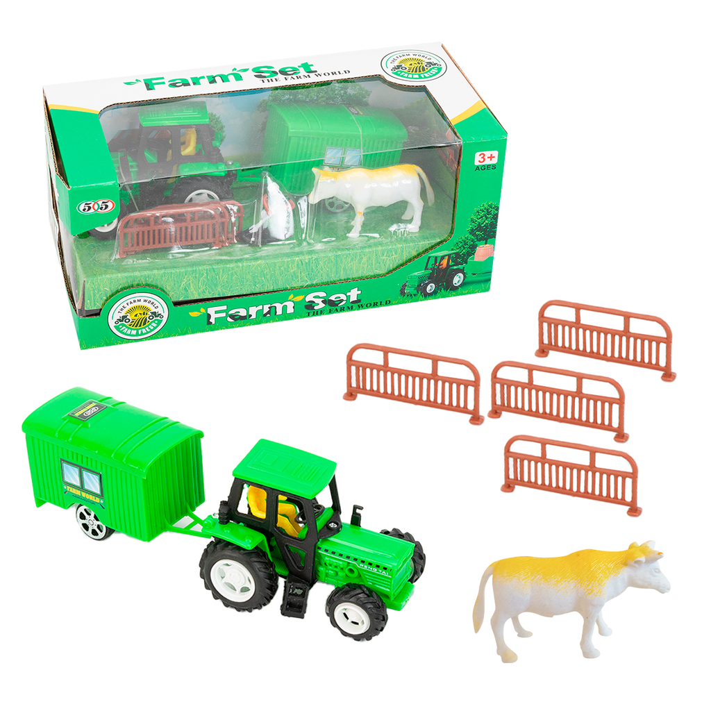 Juego De Granja Con Tractor