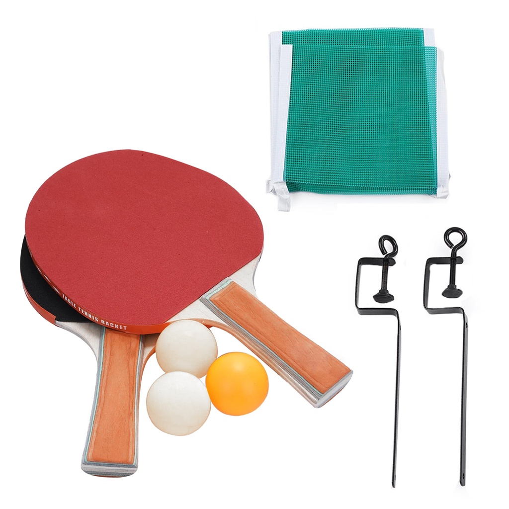 Set Paleta De Ping Pong + Red