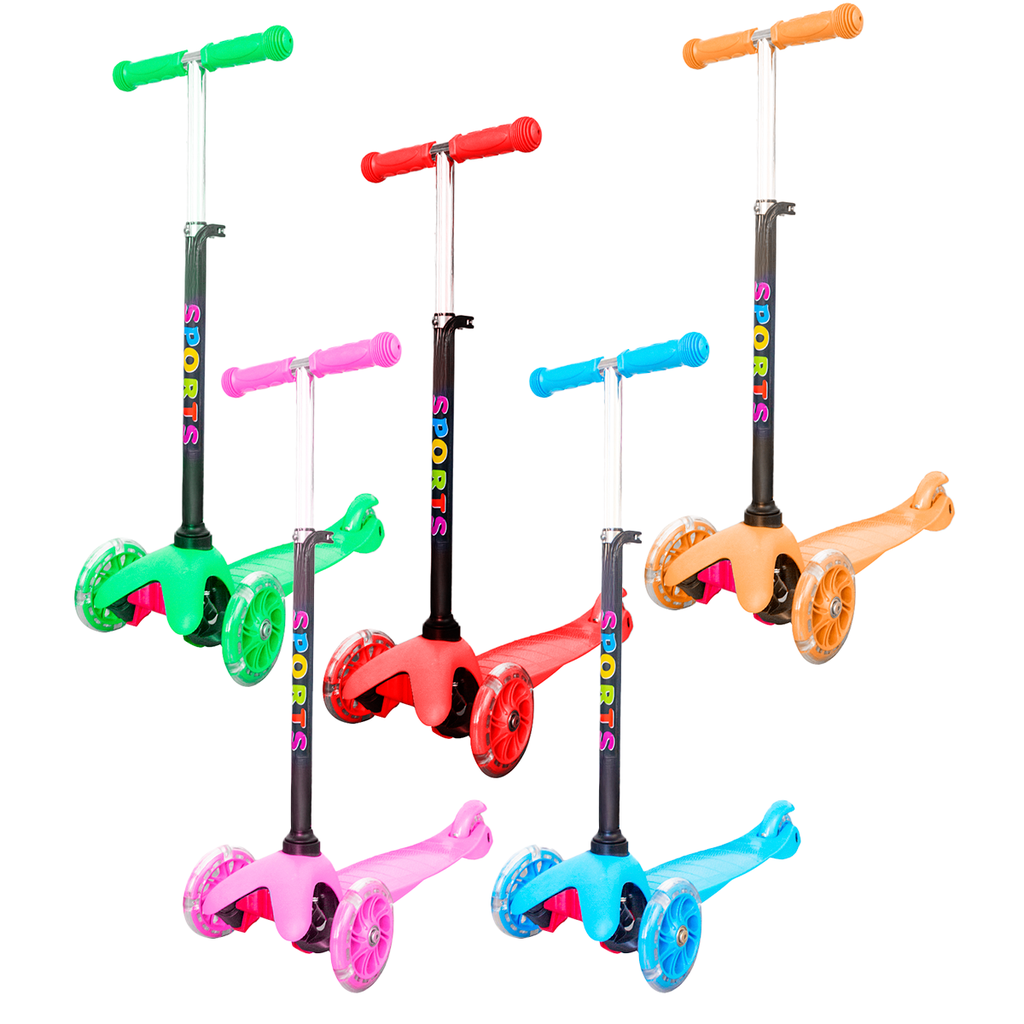 Monopatin 3 Ruedas Infantil Niños Luz Y Freno