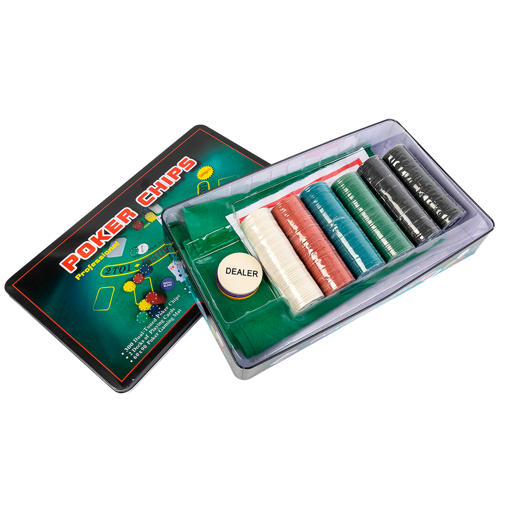 Set De Pocker Con Paño X300 Fichas
