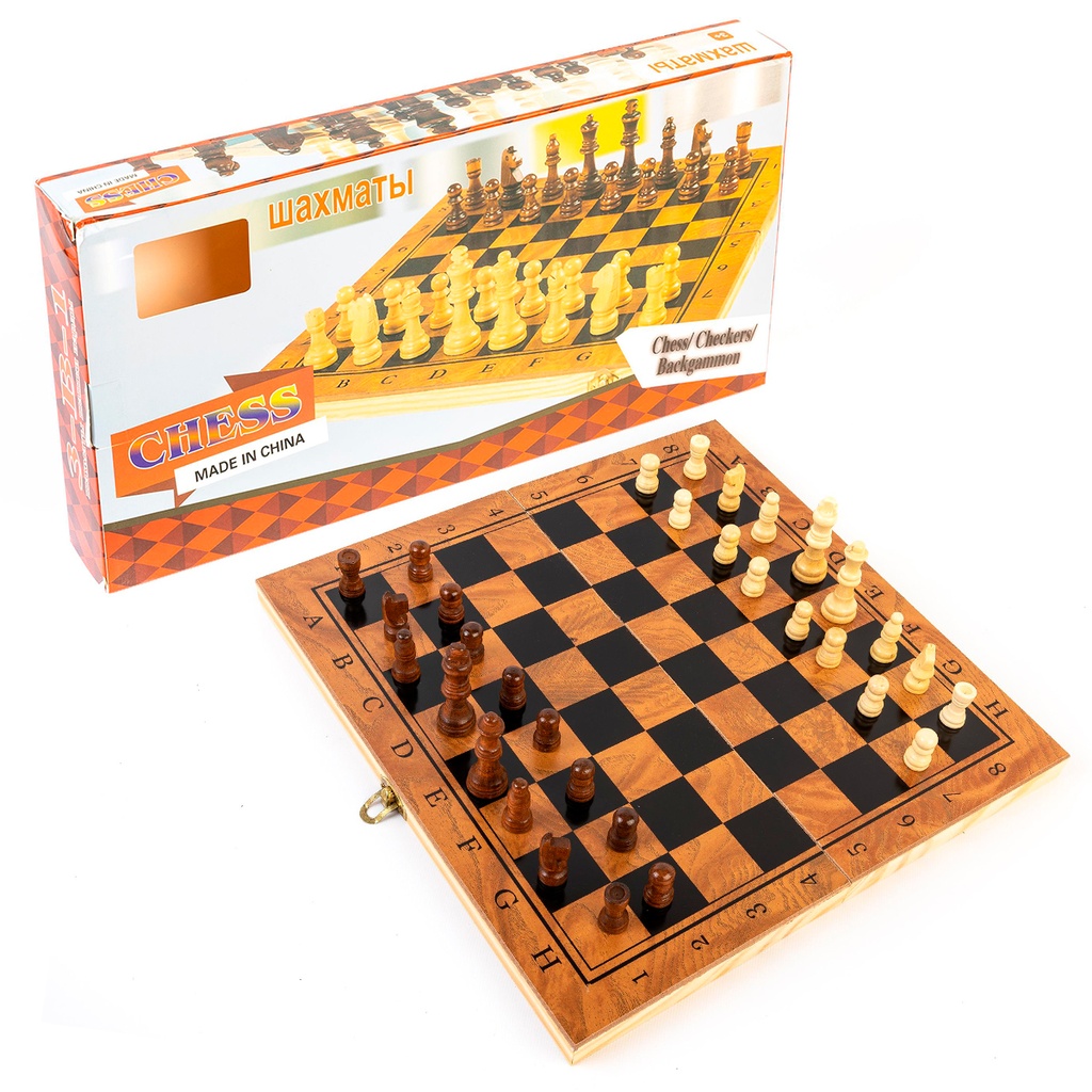 Ajedrez 3 En 1 33 Cm