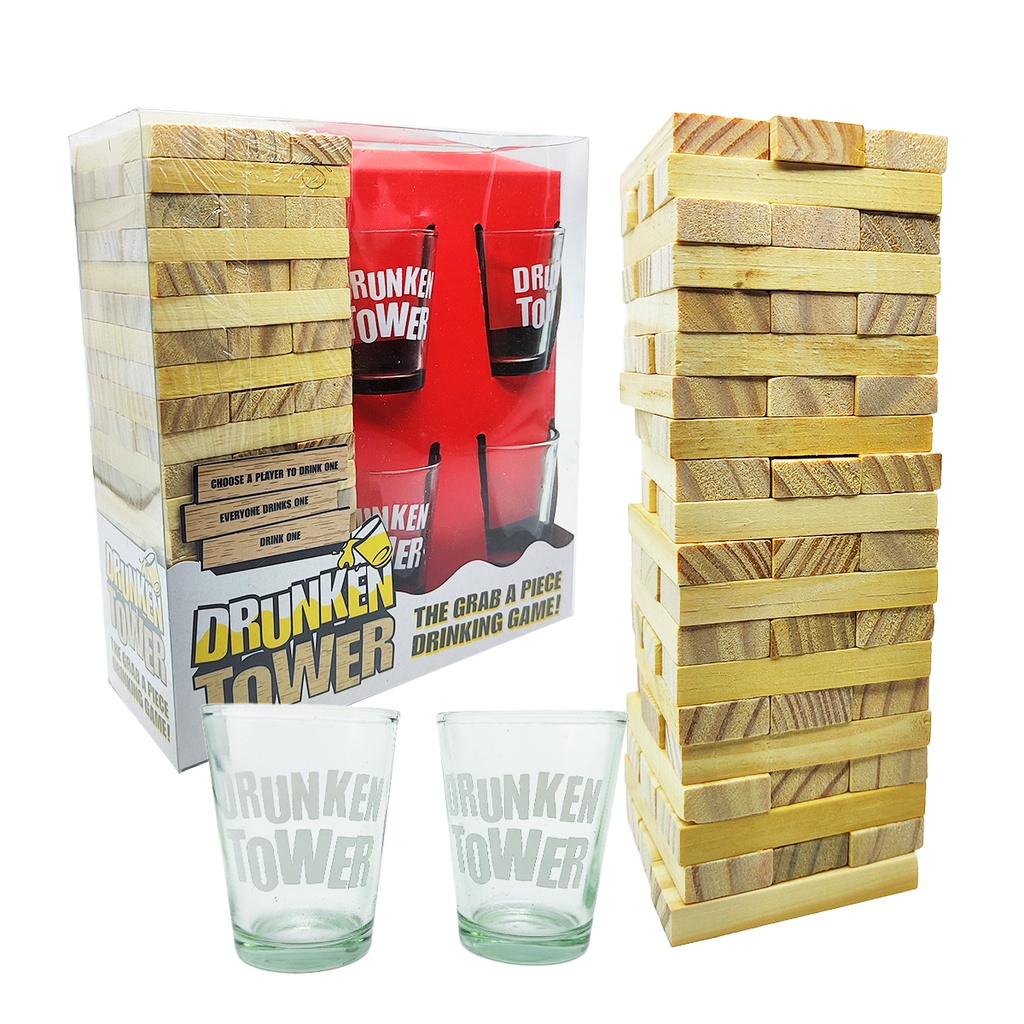 Juego De Mesa Jenga con Vasitos