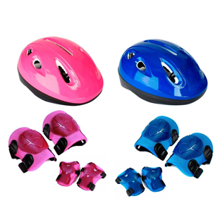 Set Casco + Rodillera + Codera