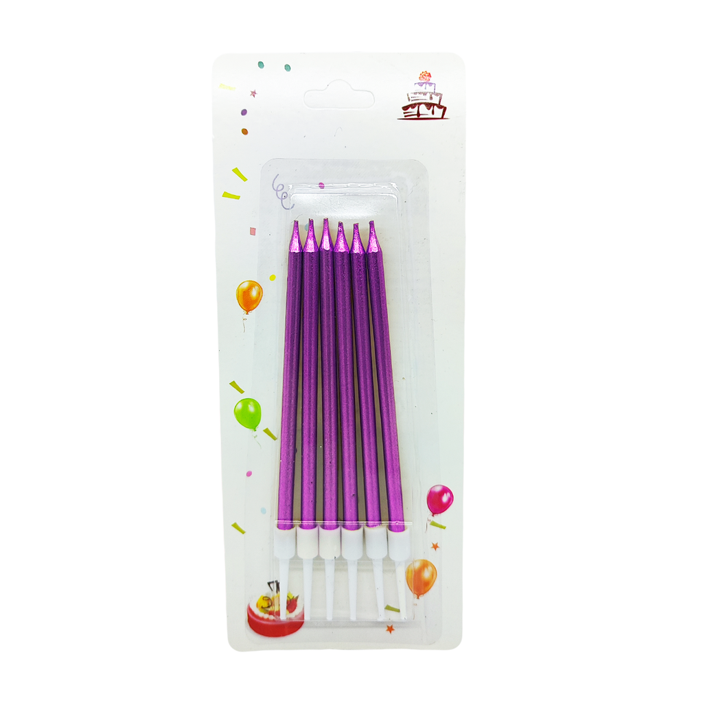 Vela De Cumpleaños 6 Pcs