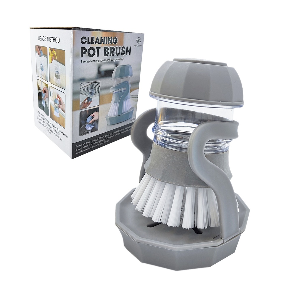 Cepillo Limpia Cacerola+Soporte