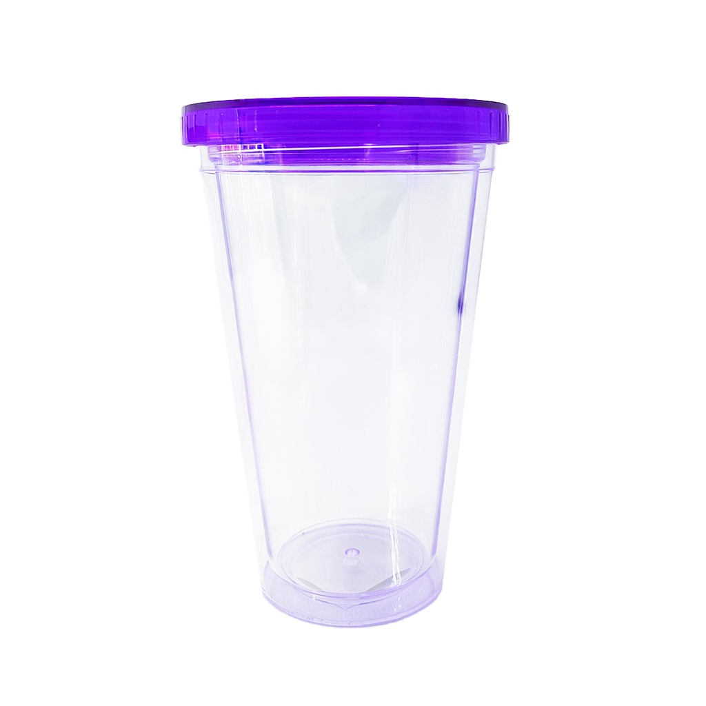 Vaso Acrilico 450Ml Tapa+Sorbete