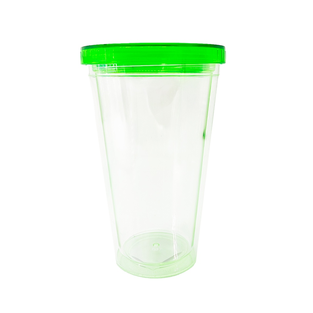 Vaso Acrilico 450Ml Tapa+Sorbete