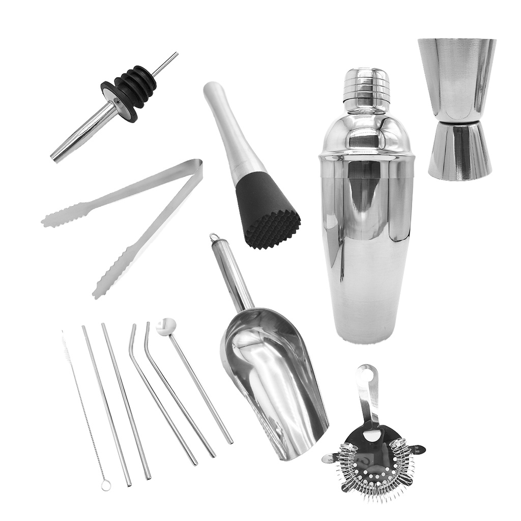 Set De Cocteleria 9 Pcs + Sorbetes