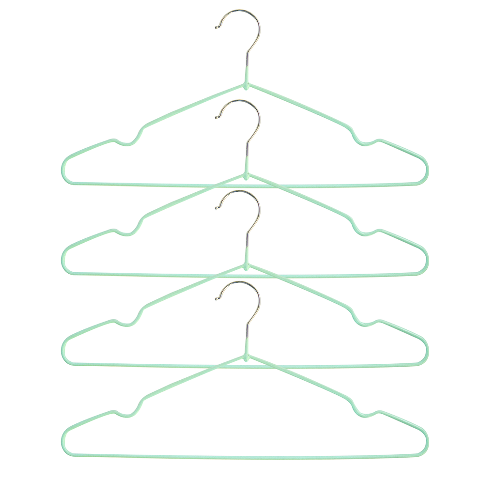 Percha De Alambre Y Pvc 40.5X21Cm X5