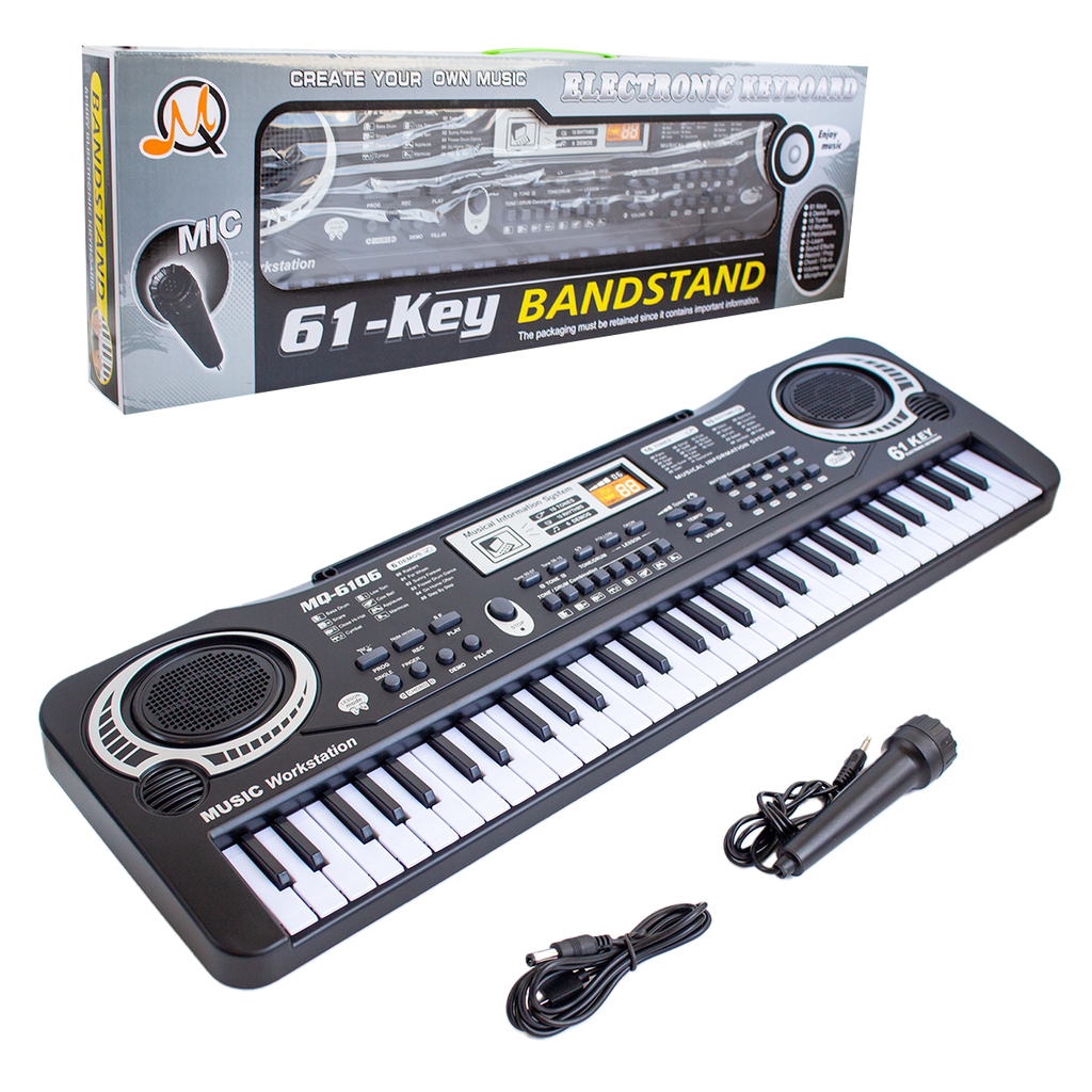 Teclado 61 Teclas Con Microfono