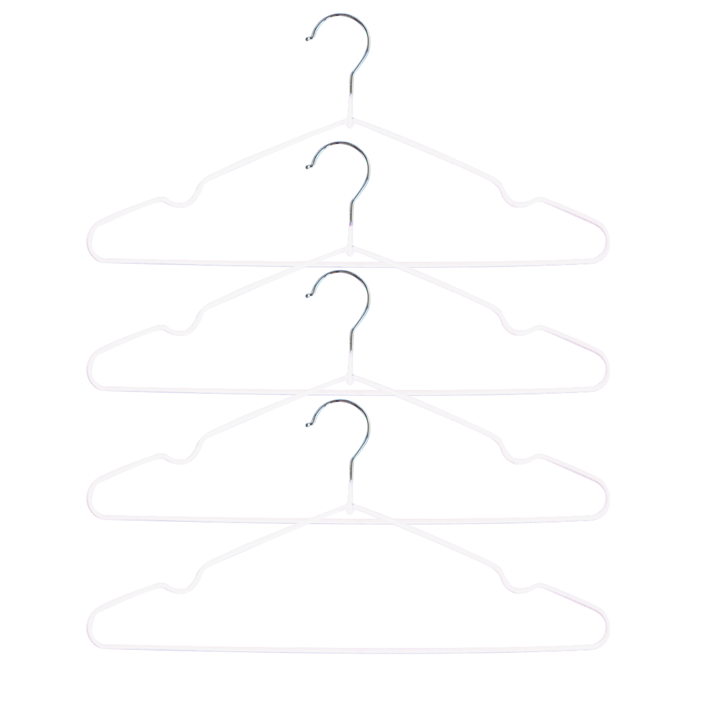 Percha De Alambre Y Pvc 40.5X21Cm X5