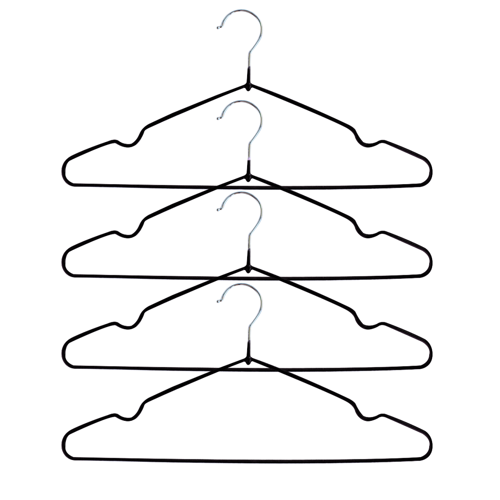 Percha De Alambre Y Pvc 40.5X21Cm X5