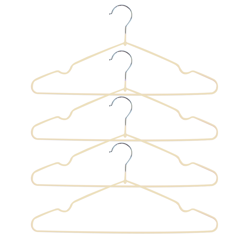 Percha De Alambre Y Pvc 40.5X21Cm X5