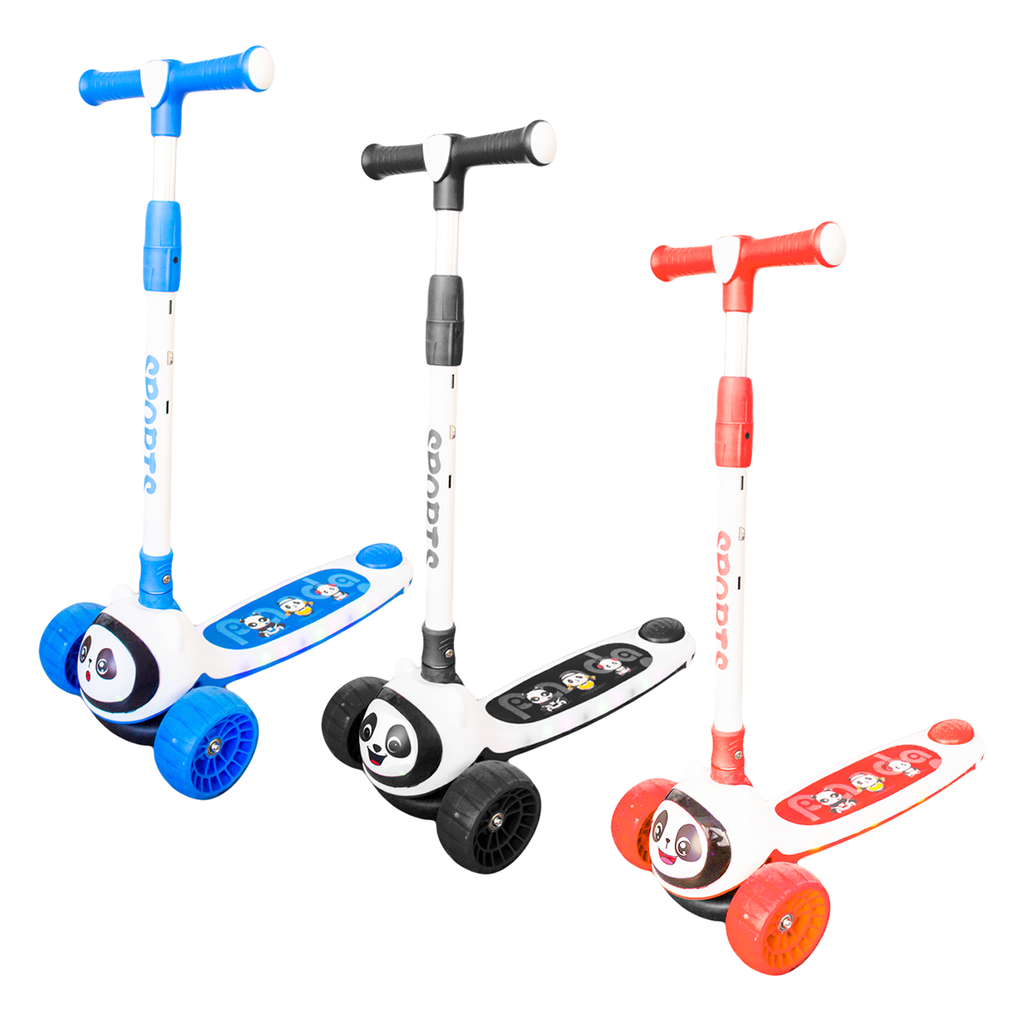 Monopatin 3 Ruedas Plegable Infantil Con Freno Luz Y Sonido