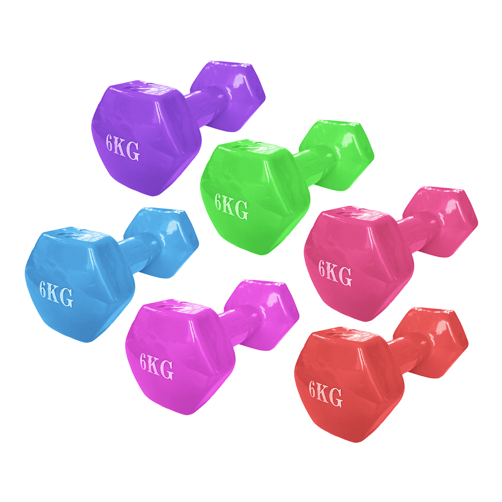 Mancuerna Hexa Engomada 6Kg