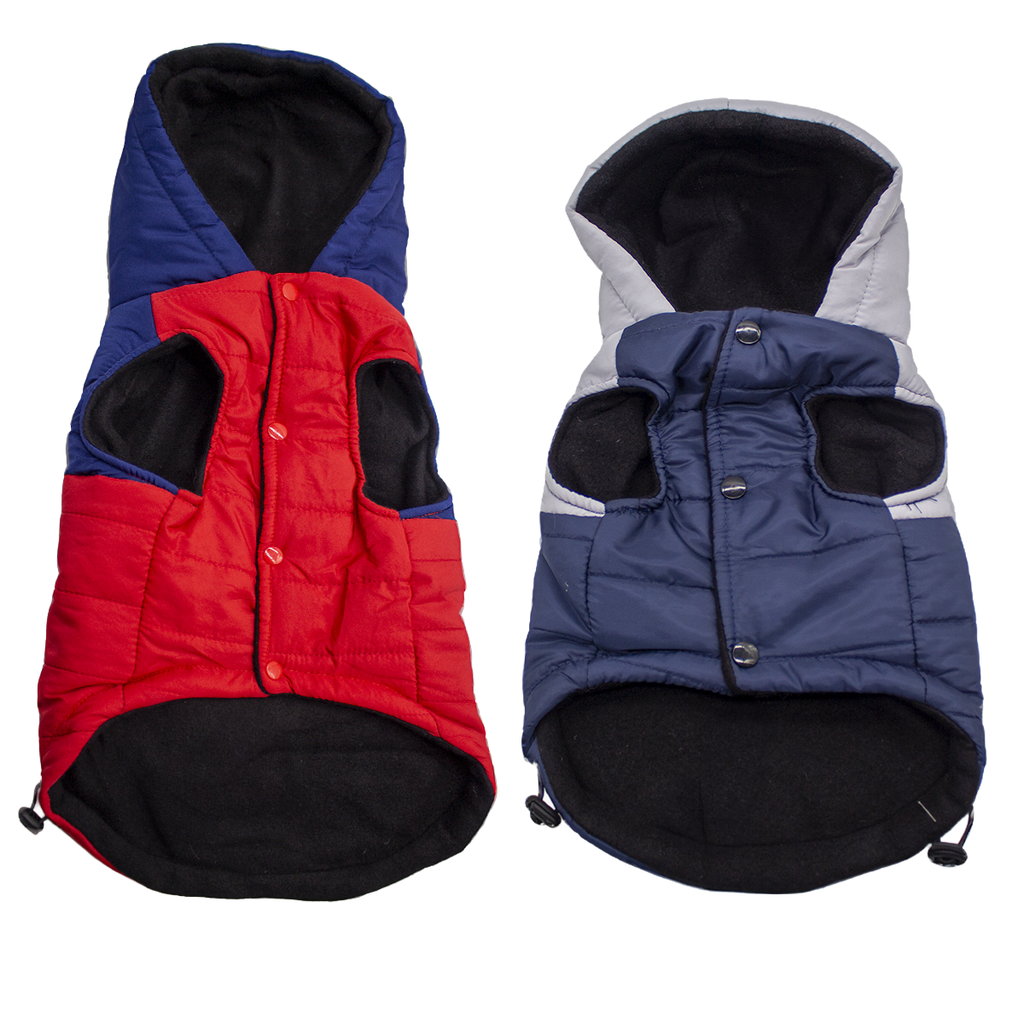 Campera impermeable Chaleco Mascota con ajuste y gorro/capucha.