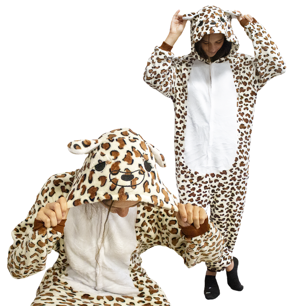 Pijama adulto enterizo. Mod LEOPARDO