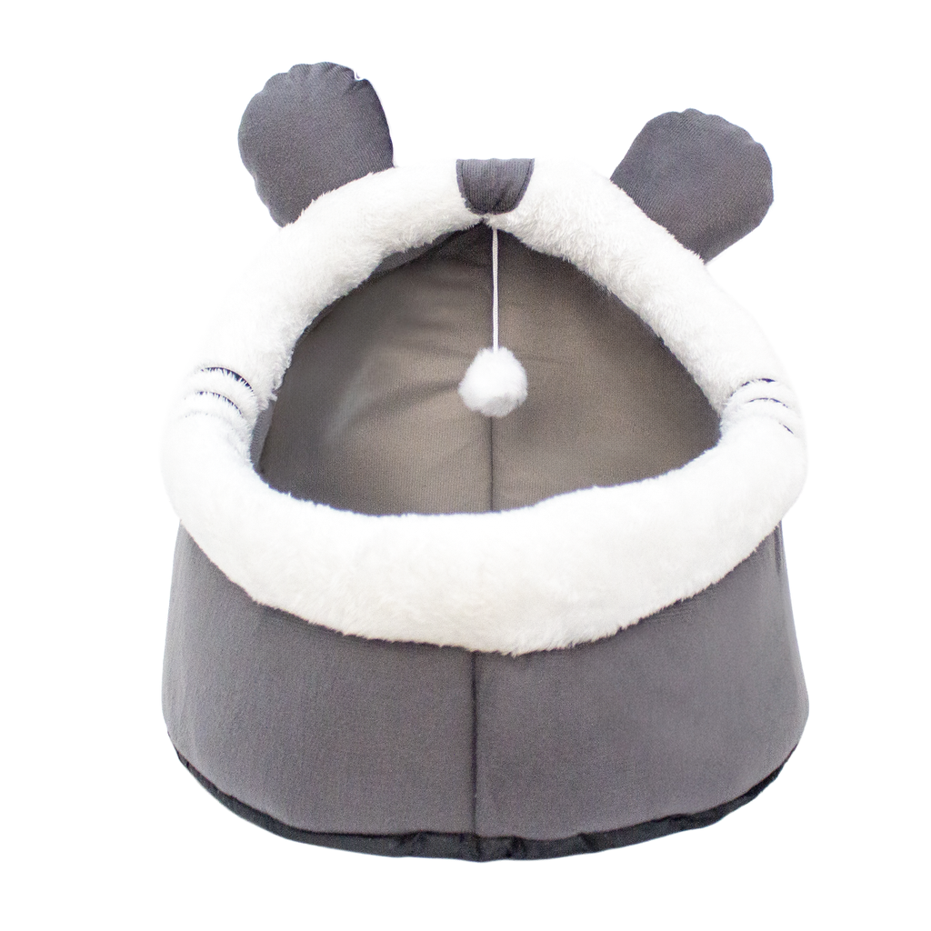 Cama Mascota Modelo Raton con Pompom 46x46x37 CM