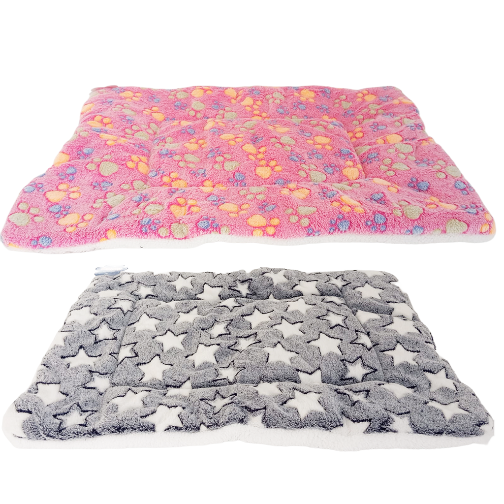 Alfombra Frazada de Polar y Corderito 70x50 cm