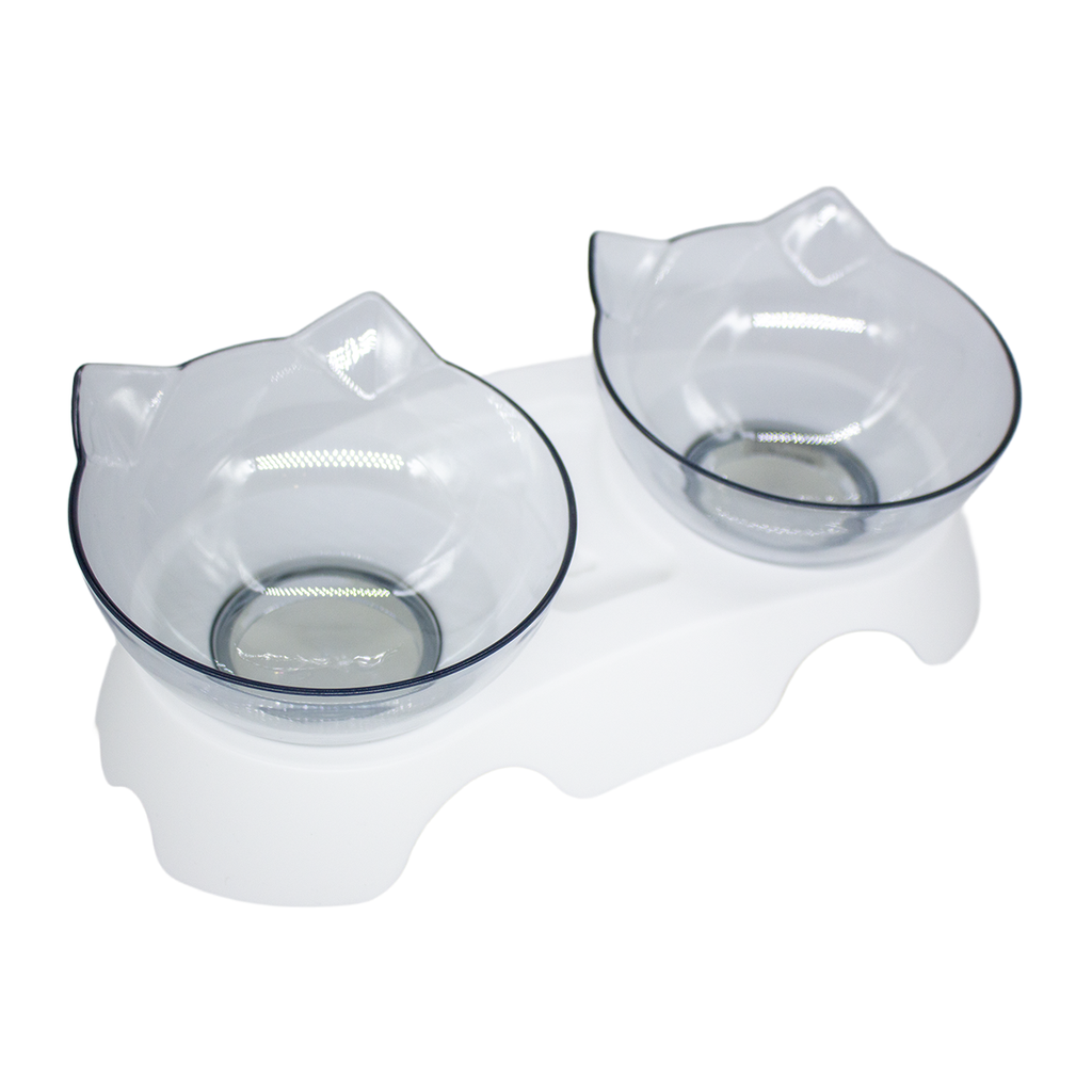 Comedero Desmontable 13 cm Base Plastica Recipiente Acrilico