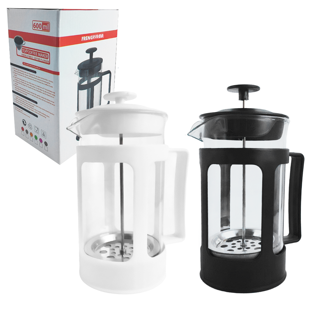 Cafetera Embolo Vidrio 600Ml