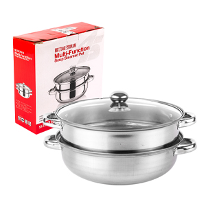 [0365 AC] Vaporera 8X27Cm Con Tapa Vidrio