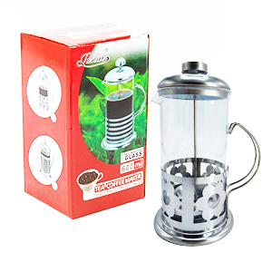 [0432 AC] Cafetera Embolo Vidrio 600Ml