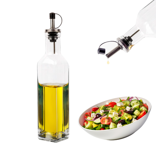 [0462 TR] Botella Aceite 21Cm Tapa Metal