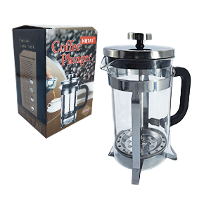[0713 NE] Cafetera Embolo Vidrio 600Ml