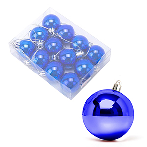 [12056AZ] Bolas Navideñas 3Cm Caja X12Pc