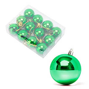 [12056VE] Bolas Navideñas 3Cm Caja X12Pc