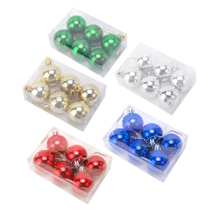 [12057SR] Bolas Navideñas 4Cm Caja X 6Pc