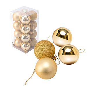 [12061DO] Bolas Navideñas 5Cm Caja 16Pc