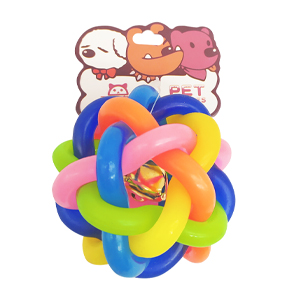 [13039SR] Pelota Trenzada Cascabel 10 Cm