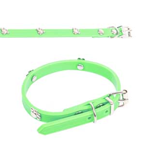 [13088VEM1] Collar P/Mascota Goma 1X30Cm Mod Huella