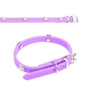 [13088VIM1] Collar P/Mascota Goma 1X30Cm Mod Huella