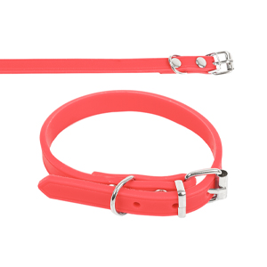 [13089RO] Collar P/Mascota Goma 1.5X37Cm Huella