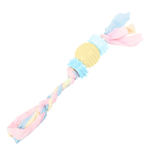 [13102AM] Mordillo Goma Soga Pelota 42Cm