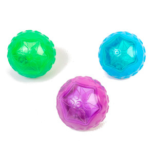 [13107SR] Pelota Con Luces Y Chifle 9Cm