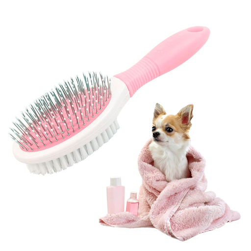 [13130RS] Cepillo Doble Mascota 22X6,5Cm