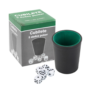 [5011 SR] Juego De Dados Con Cubilete