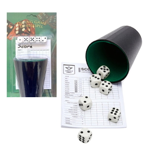[5011 SR] Juego De Dados Con Cubilete