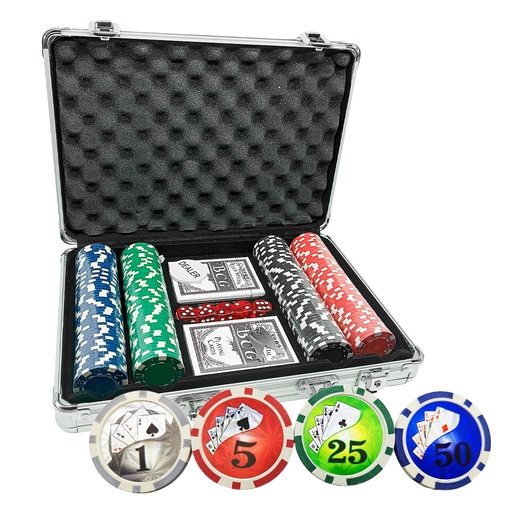 [5068 SR] Jgo Poker Maletín X200 Fichas