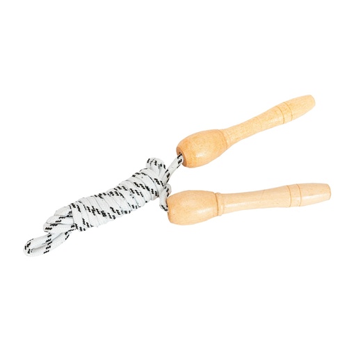 [5078 NE] Soga De Saltar Mango De Madera